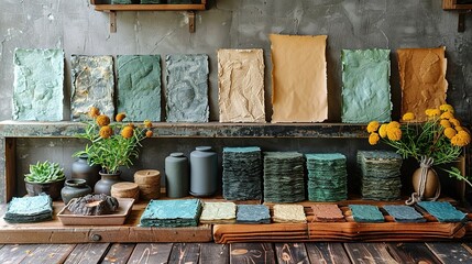 Highlight craftsmanship with a handmade paper texture, perfect for artisanal product labels and artistic stationery. , Minimalism,