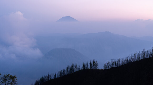 Mount Bromo In Java, Indonesia. Volcano