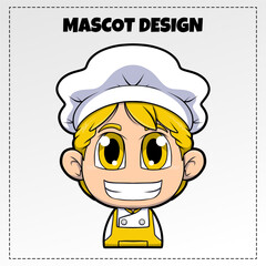 Vector Food Chef Logo Mascot Illustration Vector Design