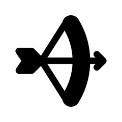 archery glyph icon