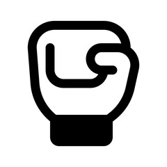 boxing gloves glyph icon