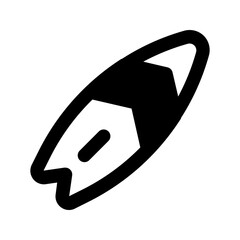 surfboard glyph icon