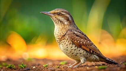 Eurasian Wryneck bird perched on the ground , bird, Eurasian Wryneck, nature, wildlife, birdwatching, outdoors
