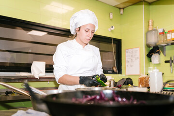 Chef Preparing Vegetables