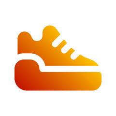 running shoe gradient icon