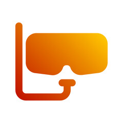 snorkeling gradient icon