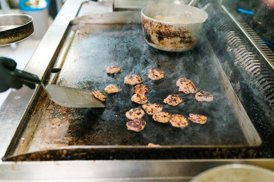 Sizzling Meat Patties