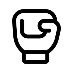 boxing gloves line icon