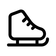 ice skate line icon