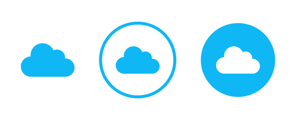 Cloud icon set