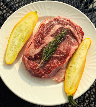 A beef steak.