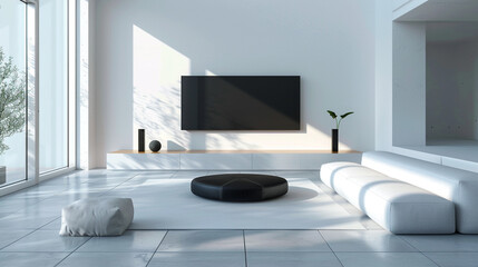 A simple modern TV lounge interior