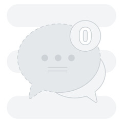 Empty Comment Empty States Illustration, perfect for user interface projects
