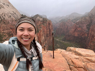 UGC Selfie Of Woman in Zion National Park, Utah