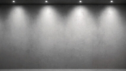 Obraz premium simple luxury grey concrete wall with neon light , minimal style. luxury wallpaper.