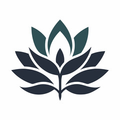 Naklejka premium Flower logo vector art illustration. 