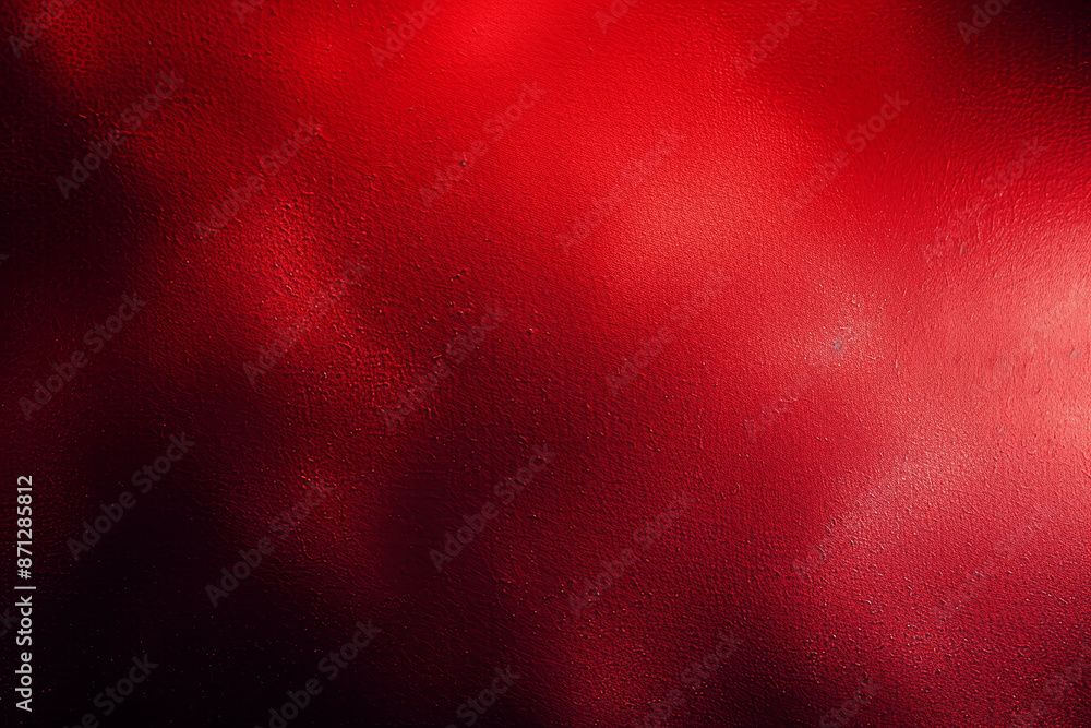 Poster deep red black gradient background with rough grainy texture glitter and glow effect wavy design