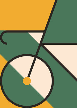 Abstract bicycle.