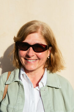 Portrait of adult ginger woman