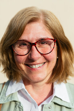 Portrait of adult ginger woman