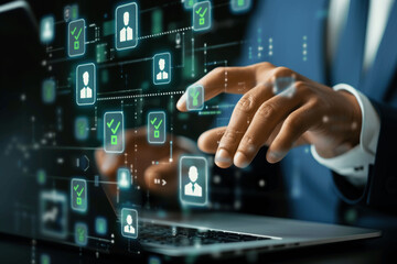 Digital Recruitment Process Human Resource Managers Select and Interview Candidates Using Technology