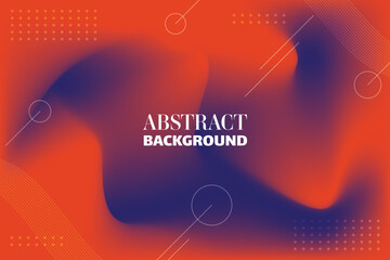 Holographic gradient modern background in blue and red .Vector illustration