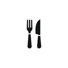 Fork and knife icon vector. EPS 10 editable vector