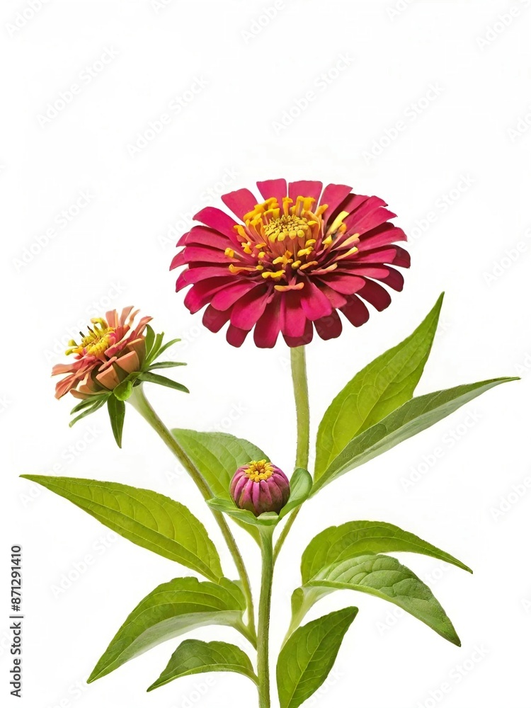 Canvas Prints beautiful bright zinnia flowers on background