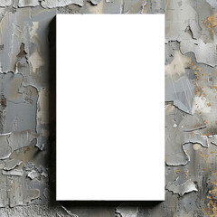 Blank white paper card wedding invitation mockup