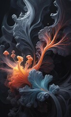 Obraz premium abstract background with swirls