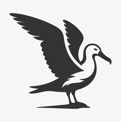 Obraz premium Majestic Albatross Silhouette Collection, Ideal for Art and Design Enthusiasts