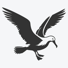 Obraz premium Majestic Albatross Silhouette Collection, Ideal for Art and Design Enthusiasts