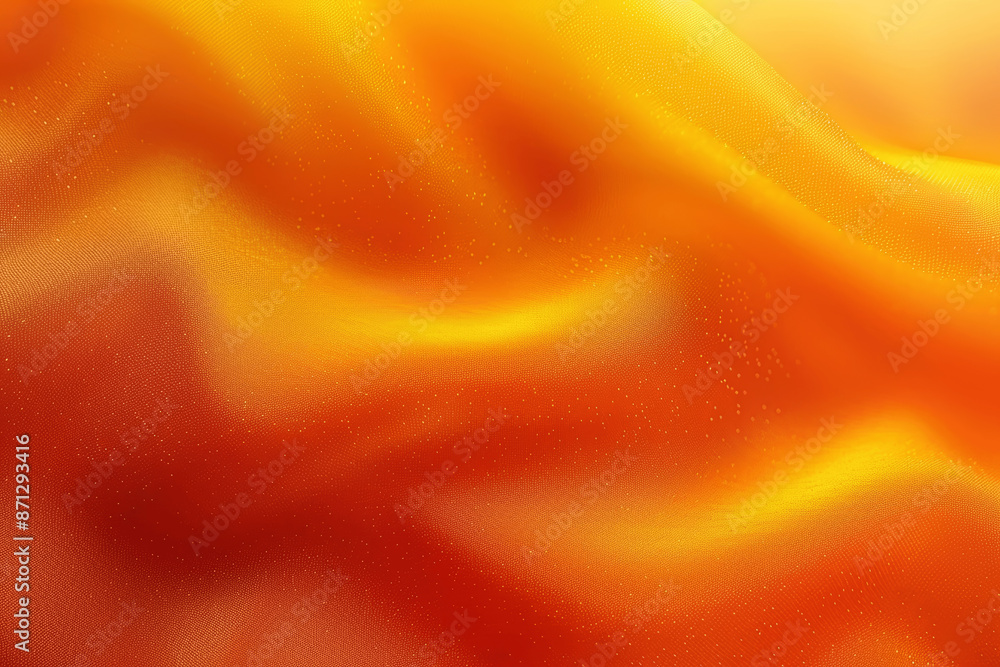 Aufkleber bright orange yellow gradient fabric background with light pattern top view soft tone copy space des