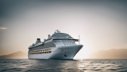 cruise ship in the sea