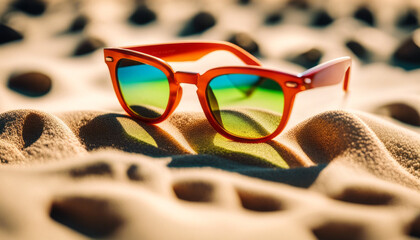 sunglasses on the beach