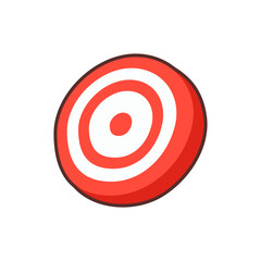 target marking cartoon bullseye vector illustration template design