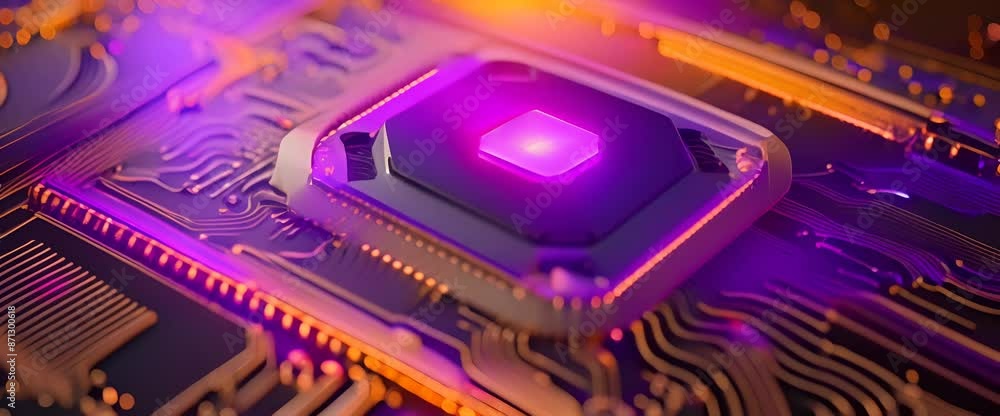 Poster the cpu is the main component that processes signals and makes computing possible 4k animation
