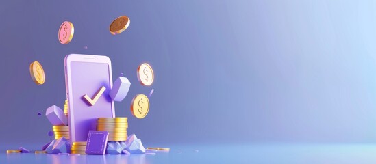 Digital Financial Success Concept