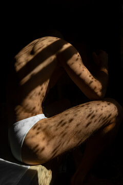 Morning Sunlight On A Man's Body Part