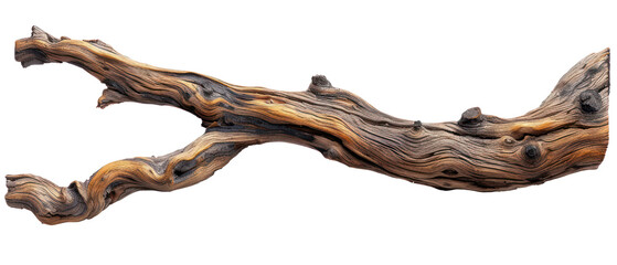 Fototapeta premium Beautiful driftwood and trees branch tree, dry wood, bare tree, twig. Close up Various textured pieces isolated on background