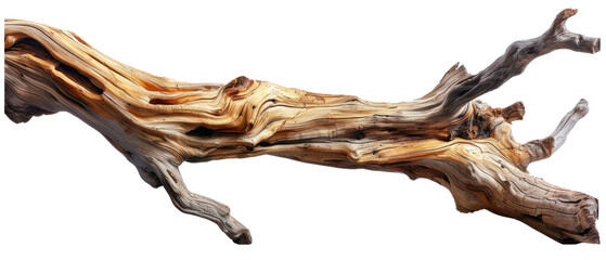 Fototapeta premium Beautiful driftwood and trees branch tree, dry wood, bare tree, twig. Close up Various textured pieces isolated on background