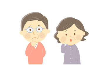 困っているシニア夫婦