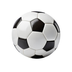 Fototapeta premium Classic Black and White Soccer Ball on Transparent Background