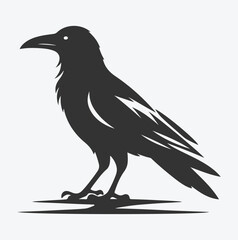 Obraz premium Majestic Crow Silhouette Collection, Perfect for Art, Design, and Craft Projects