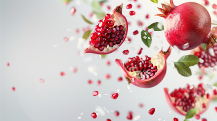 Revitalize Your Skin with Pomegranate Extract Youth Renewal Serum - Anti-Aging Skincare on white background