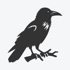 Fototapeta premium Majestic Crow Silhouette Collection, Perfect for Art, Design, and Craft Projects