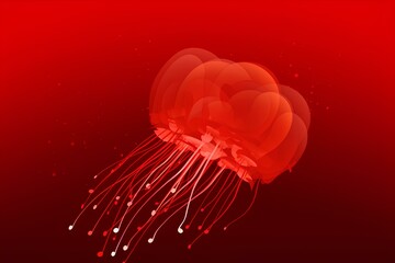 red jelly heart made by midjourney
