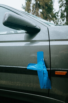 Car Door Duct Tape Repair