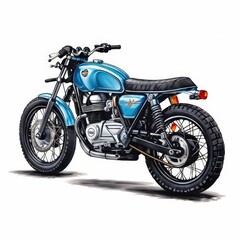 Fototapeta premium the AI Image Generator, motorcycle with a chrome headlight