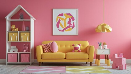 living interior with sofa